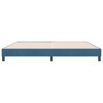 vidaXL Cadre de lit sans matelas bleu foncé 180x220 cm velours