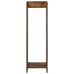 vidaXL Support de Plante 2 pièces Chêne fumé 30 x 30 x 100 cm