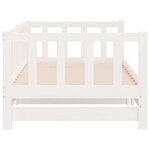 vidaXL Lit coulissant sans matelas blanc 2x(90x190) cm