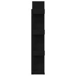 vidaXL Bibliothèque Chêne noir 48 x 25.5 x 140 cm Bois d'ingénierie