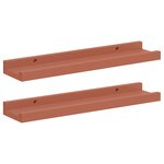 vidaXL Étagère Murale 2 Pièces Rouge 40 x 9 x 3 cm Bois d'ingénierie