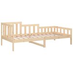vidaXL Lit de jour sans matelas 90x200 cm bois de pin massif
