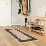 vidaXL Coureur de Tapis MARSA Noir 50 x 150 cm Polyester et PVC