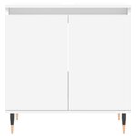 vidaXL Ensemble d'armoires salle de bain 3 Pièces blanc bois d'ingénierie