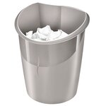 Corbeilles à papier cep ellypse metallic 14 l taupe