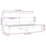 vidaXL Lit de jour 80x200 cm Bois de pin massif