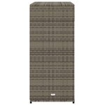 vidaXL Armoire de rangement de jardin gris 105x55x113cm résine tressée