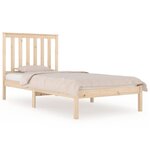 vidaXL Cadre de lit Bois de pin massif 100x200 cm