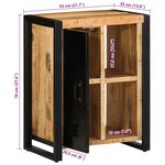 vidaXL Buffet 55x35x70 cm bois de manguier brut massif