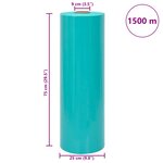 vidaXL Film étirable agricole vert 25 µm 75 cm x 1500 m