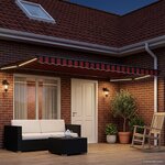 vidaXL Store rétractable manuel avec LEDs 4 × 3 m