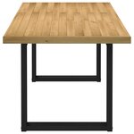 vidaXL Table à manger NOAIN pieds en forme de U 180x90x75cm massif pin