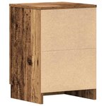 vidaXL Table de chevet vieux bois 38x35x55 cm bois d'ingénierie