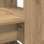 vidaXL Bureau chêne artisanal 113 x 54 x 120 cm Bois d'ingénierie