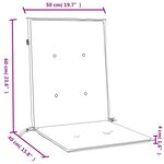 vidaXL Coussins de chaise à dossier bas lot de 2 crème mélangé tissu