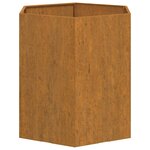 vidaXL Jardinière Rouillé 40x40x45 cm Acier corten