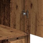 vidaXL Set de coiffeuse 3 pièces avec LED - Bois vintage et bois d'ingénierie
