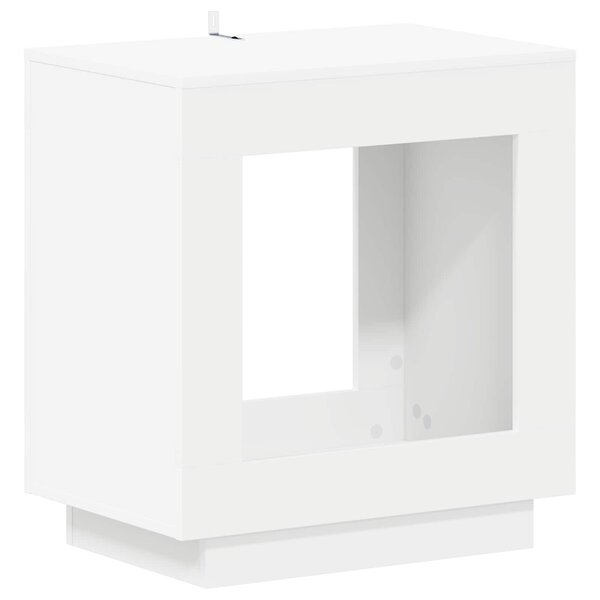vidaXL Table d'appoint Blanc 60 x 40 x 65 cm Bois d'ingénierie