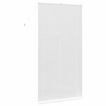 vidaXL Store de Fenêtre avec des rideaux Autre Blanc 80 x 130 cm Aluminium