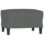 vidaXL Repose-pied Gris foncé 60x50x41 cm Tissu