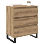 vidaXL Buffet Chêne artisanal 60 x 35 x 70 cm Bois d'ingénierie