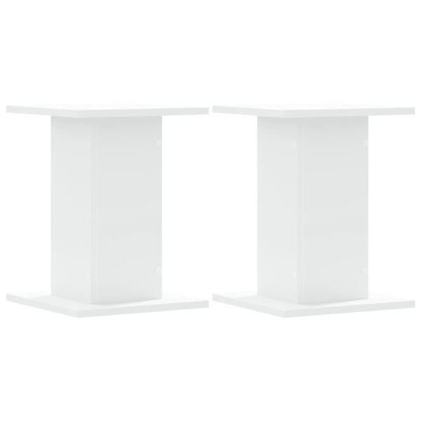 vidaXL Supports pour plantes 2 Pièces blanc 30x30x40 cm bois d'ingénierie