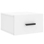 vidaXL Tables de chevet murales 2 Pièces blanc 35x35x20 cm