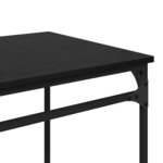 vidaXL Bureau Chêne noir 135 x 50 x 90 cm Bois d'ingénierie