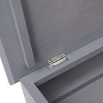 vidaXL Armoire à chaussures Gris 50 x 28 x 58 cm Bois de Paulownia