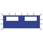 vidaXL Paroi latérale de belvédère avec fenêtres 6x2 m Bleu