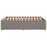 vidaXL Cadre de lit sans matelas taupe 140x200 cm tissu