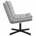 vidaXL Chaise pivotante Gris nuage 63 x 75 x 76 cm tissu