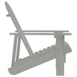 vidaXL Chaise de jardin Bois Gris