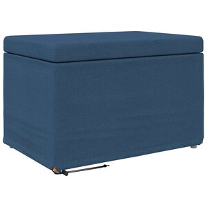vidaXL Tabouret Bleu 61 x 41 x 40 cm Tissu et bois stratifié