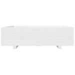 vidaXL Jardinière blanc 90x90x26 5 cm bois de pin massif