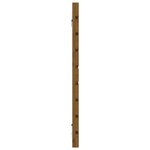 vidaXL Tête de lit murale Marron miel 156x3x63 cm Bois massif de pin