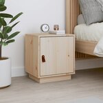 vidaXL Table de chevet 40x34x45 cm Bois de pin solide