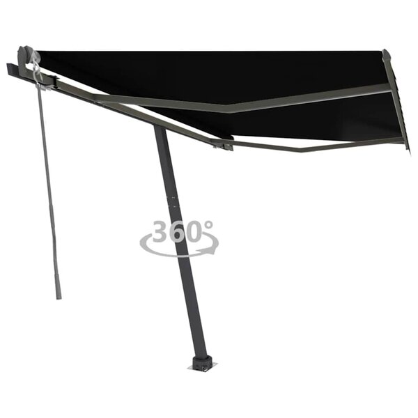 vidaXL Auvent automatique sur pied 350x250 cm Anthracite