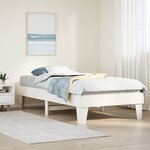 vidaXL Cadre de lit sans matelas blanc 90x190 cm bois de pin massif