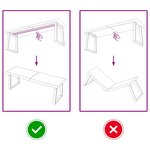 vidaXL Dessus de table bois massif non traité bordure assortie