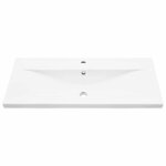 vidaXL Ensemble de mobilier de salle de bain 3 Pièces Chêne noir