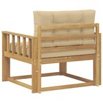 vidaXL Sofa de milieu extérieur Polyester Blanc