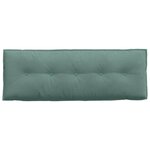 vidaXL Coussin de Dos Vert Mer 140 x 50 cm Tissu en velours côtelé