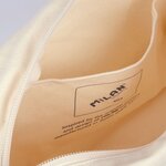 Trousse de toilette grande capacité Milan Series 1918 Giant 403 - Taille 27x20x11cm - 2 compartiments intérieurs - Fermeture à glissière - 100  coton - Couleur Beige