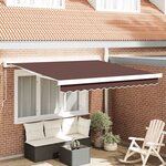 vidaXL Auvent manuel rétractable marron 300x250 cm