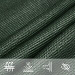vidaXL Voile d'ombrage 160 g/m² Vert foncé 5x5x5 m PEHD