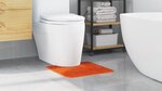 Tapis de bain U-Shaped Gris foncé 50x50 cm Polypropylène Antidérapant