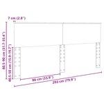 vidaXL Tête de lit Blanc 200 cm Bois d'ingénierie