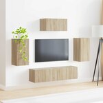 vidaXL Ensemble meuble TV 5 Pièces Chêne Sonoma Bois d'ingénierie