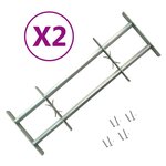 vidaXL Grilles réglables de sécurité de fenêtres 2 Pièces 1000-1500 mm